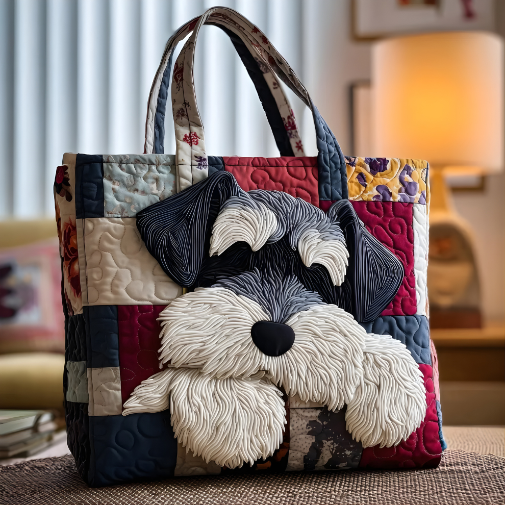 Lela Schnauzer Quilted Tote