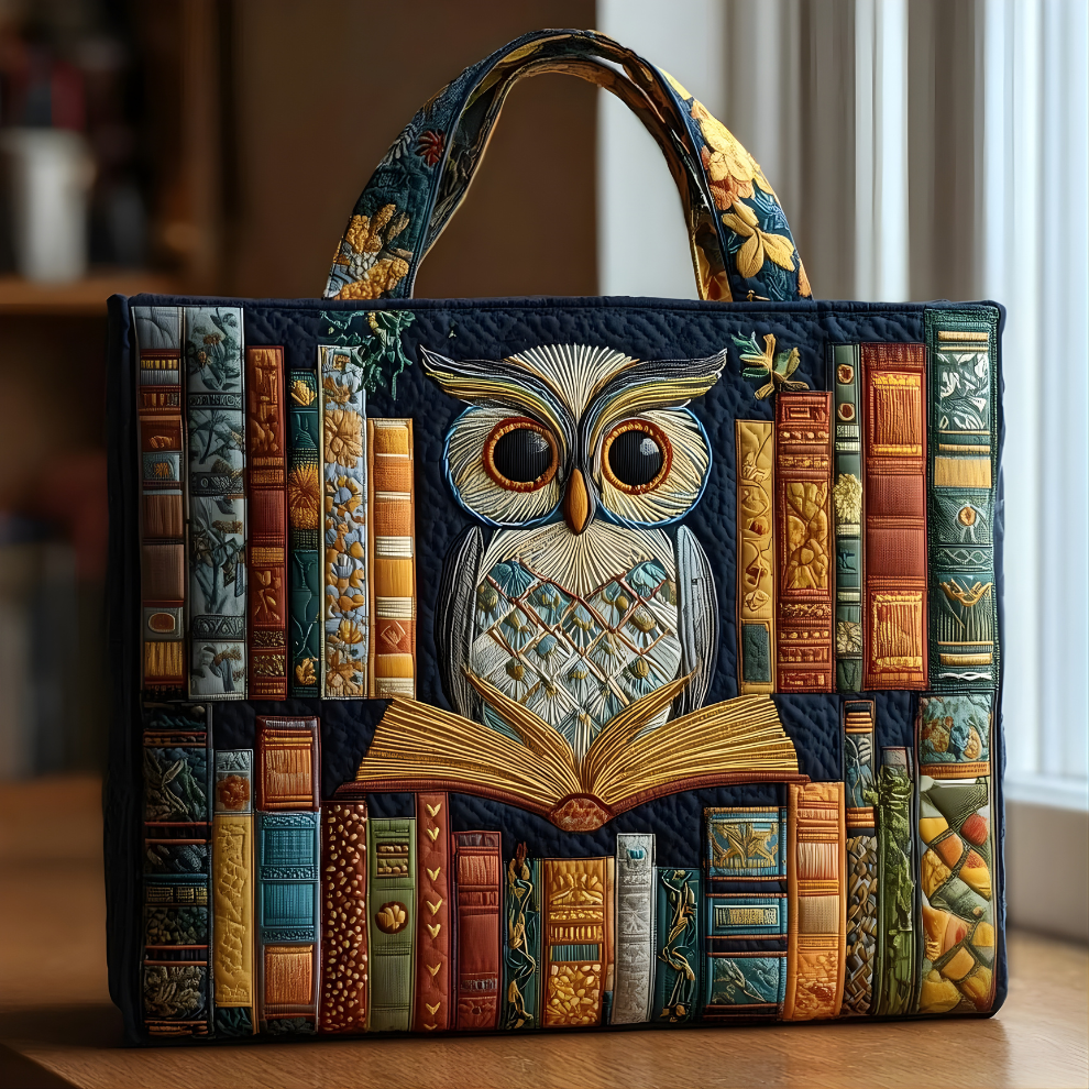 Lora Owl Bookshelf Tote
