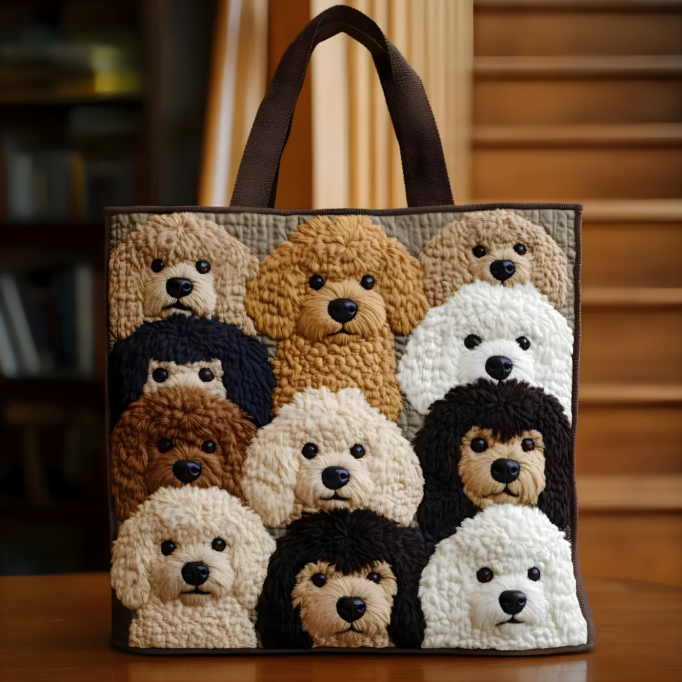 Lula Poodle Faces Tote