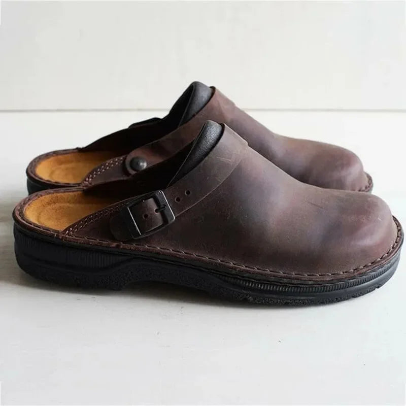 Margery Buckle Strap Clogs