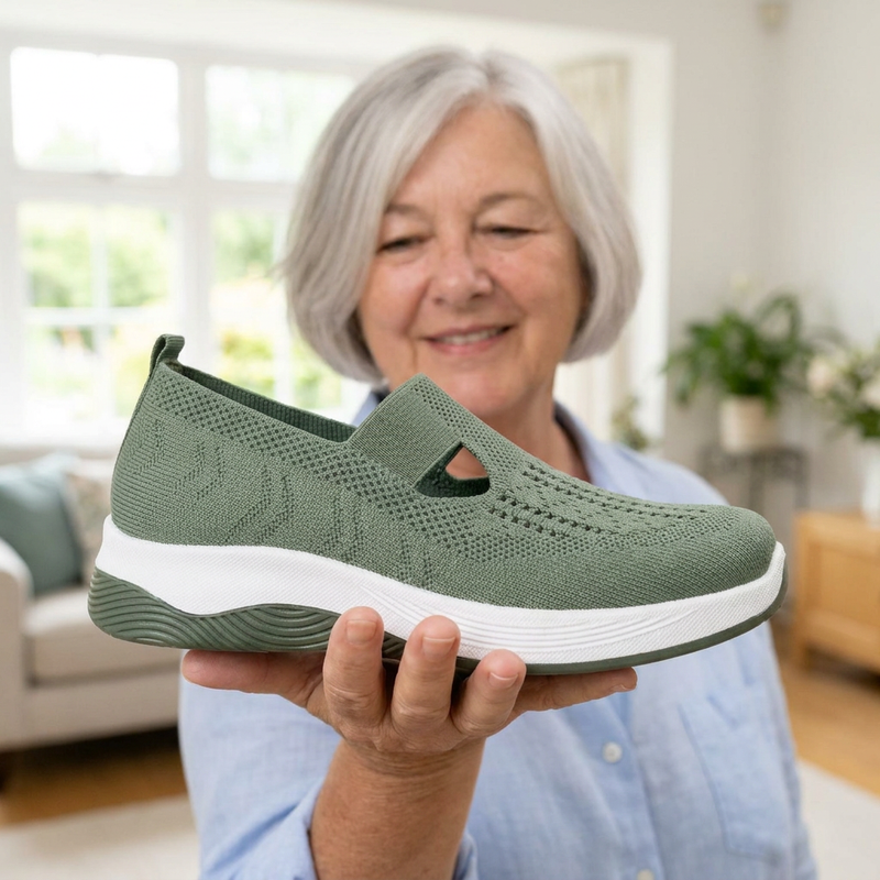 Marla Cut-Out Knit Sneakers