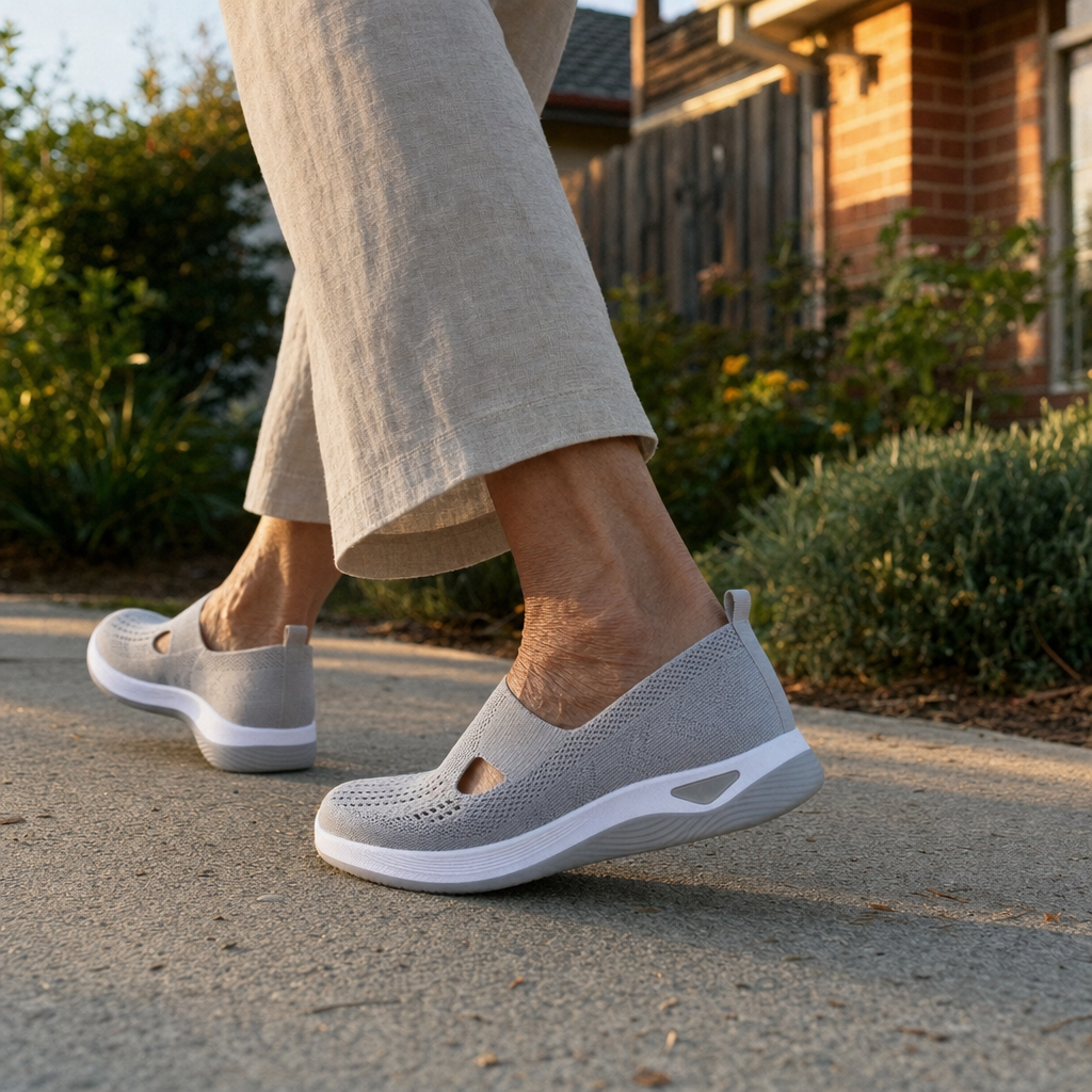 Marla Cut-Out Knit Sneakers