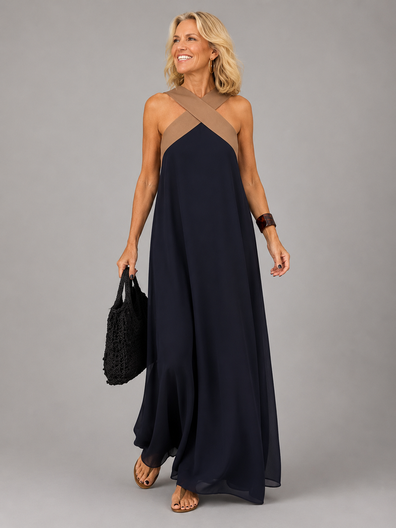 Maryann Cross Neck Dress