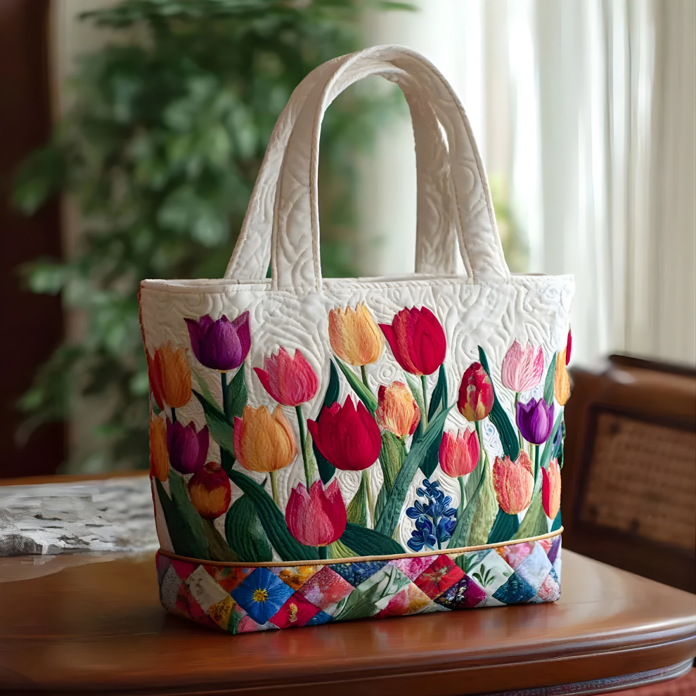 Melba Tulip Patchwork Tote