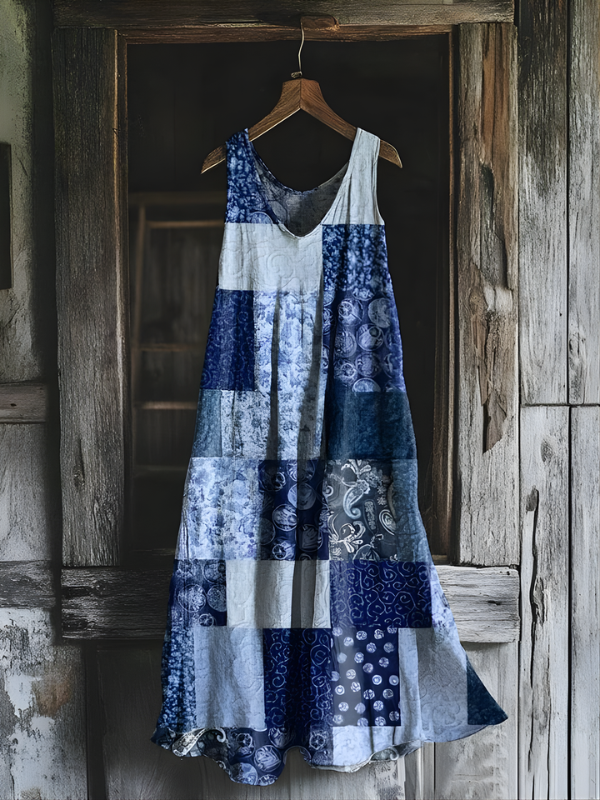 Morwenna Paisley Patch Dress