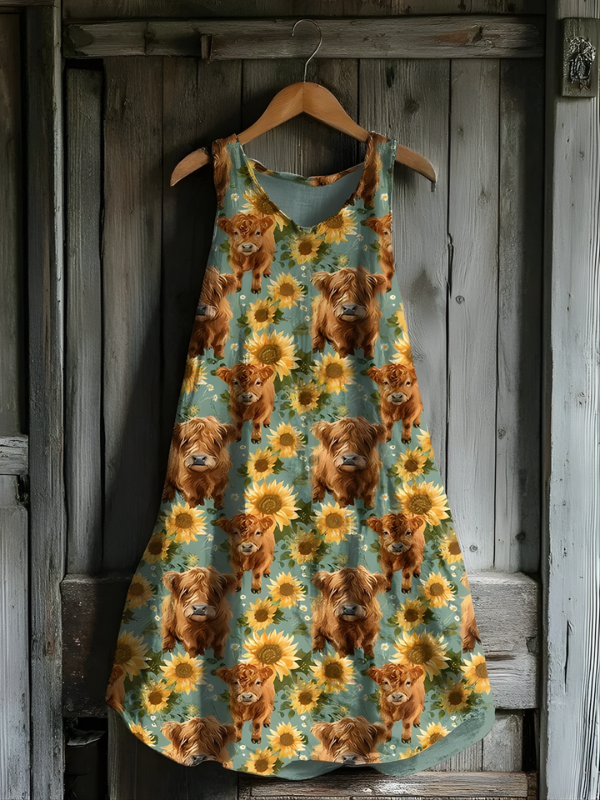Myfanwy Highland Cow Dress