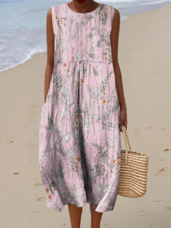 Norah Fern Print Sundress in Multicolor