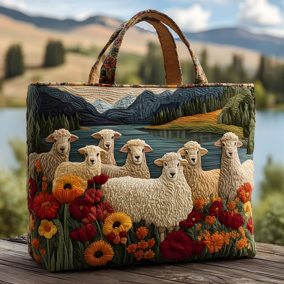 Ola Quilted Sheep Tote