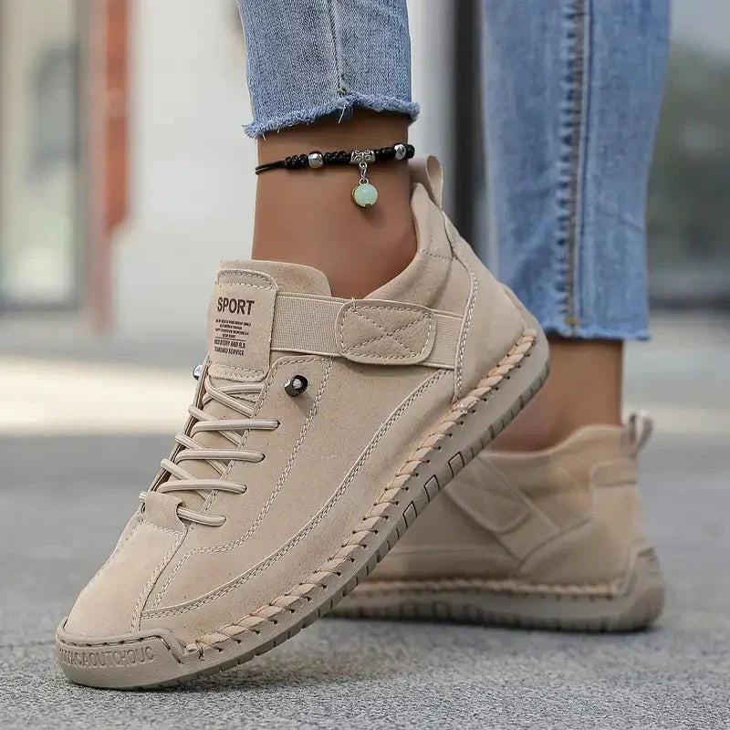 Pearlie Suede-Look Strap Sneakers