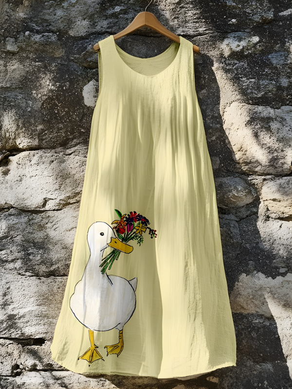 Perpetua Duck Motif Dress