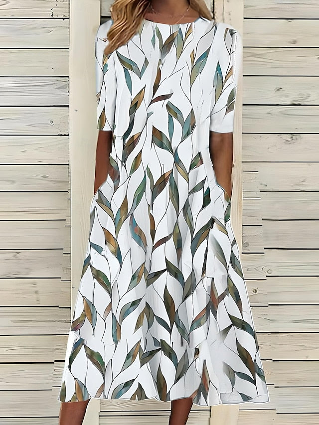 Ayla | Coastal Floral Midi Dress