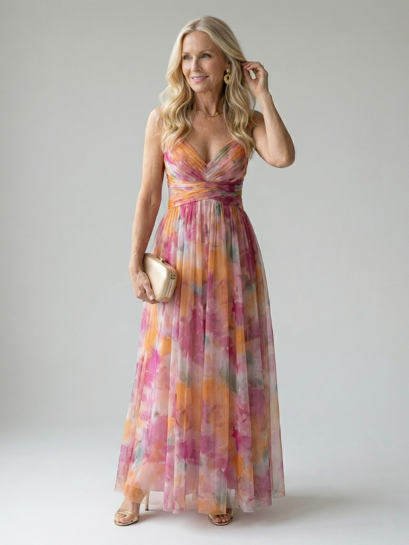 Rae Ruched Maxi Dress