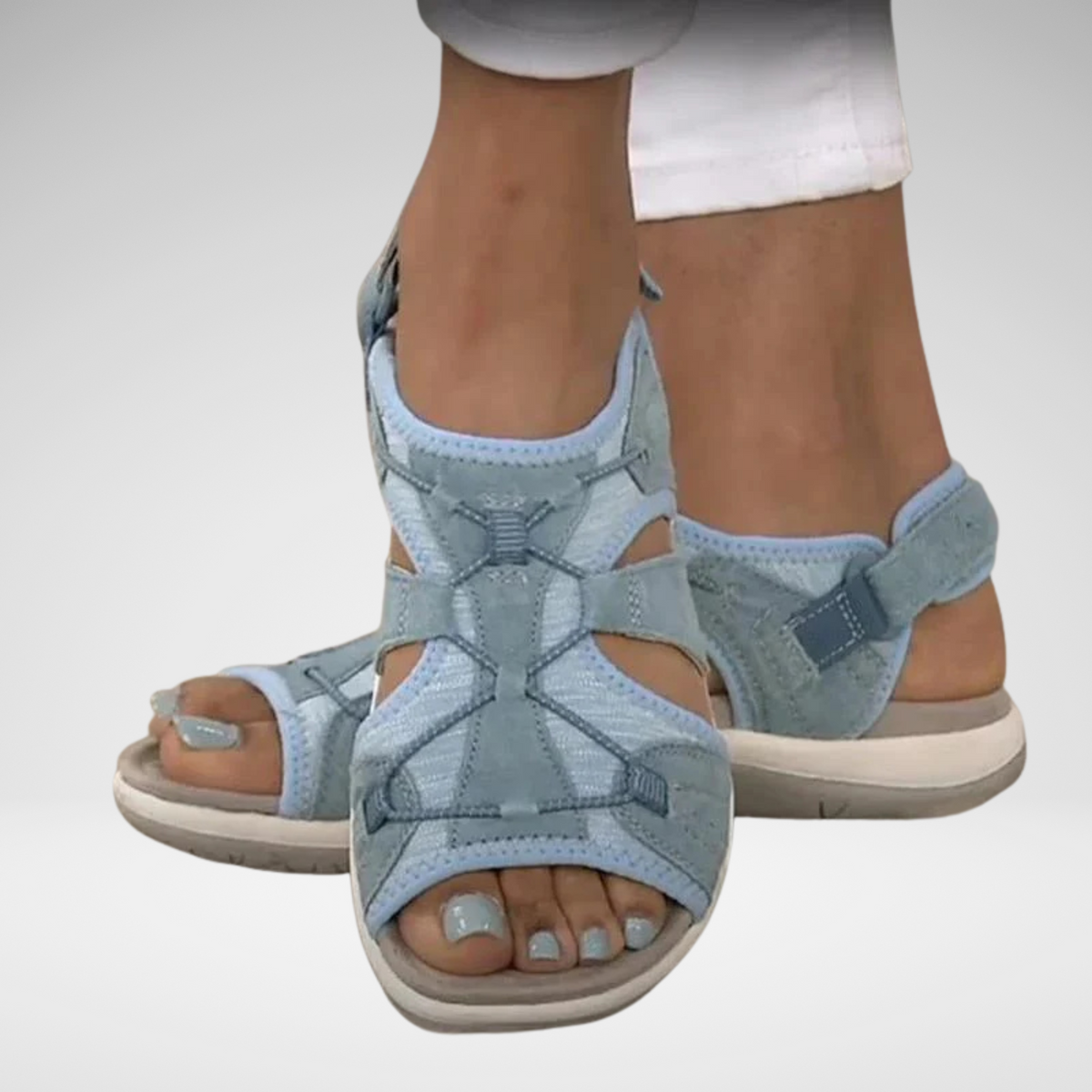 Sallie Toggle Sport Sandals in Blue