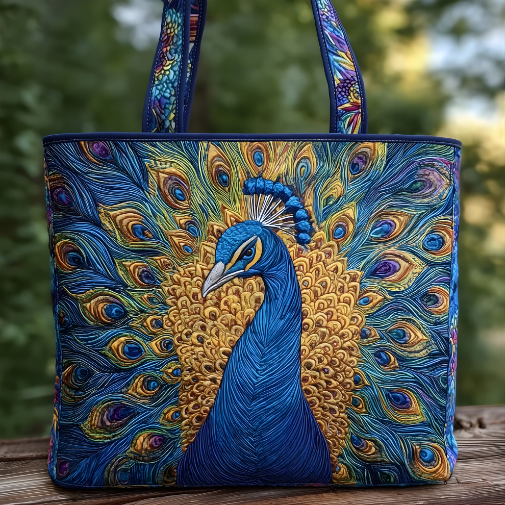 Shelly Peacock Feather Tote