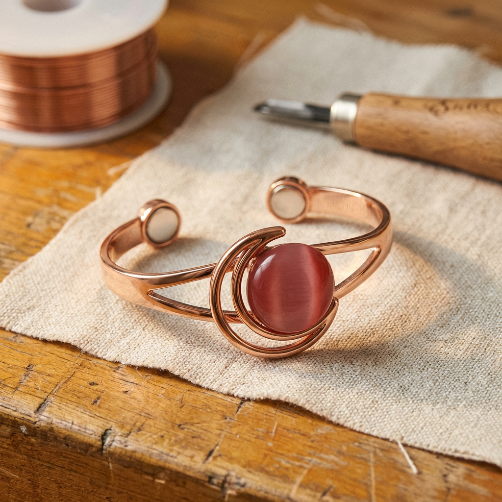Sorcha Crescent Stone Cuff