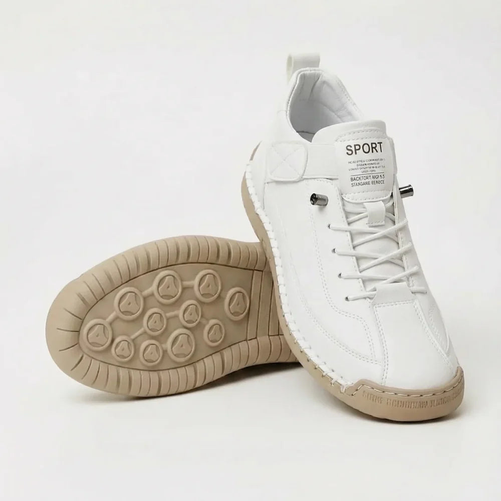 Sue Toggle Lace Sneakers in White