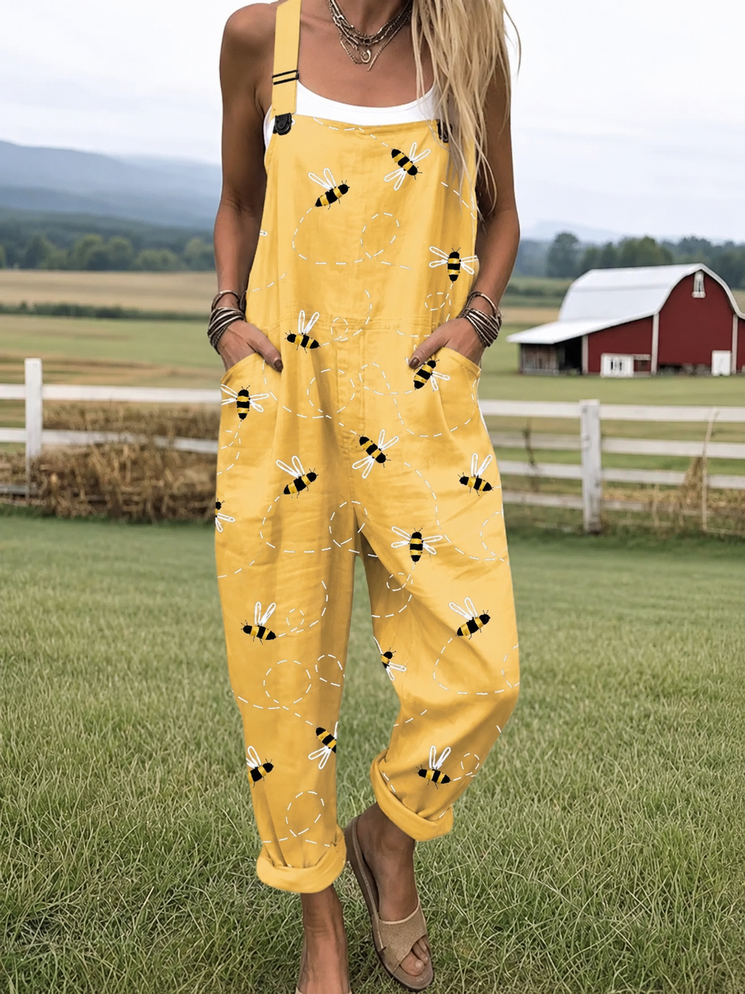 Tamara Flying Bee Dungarees